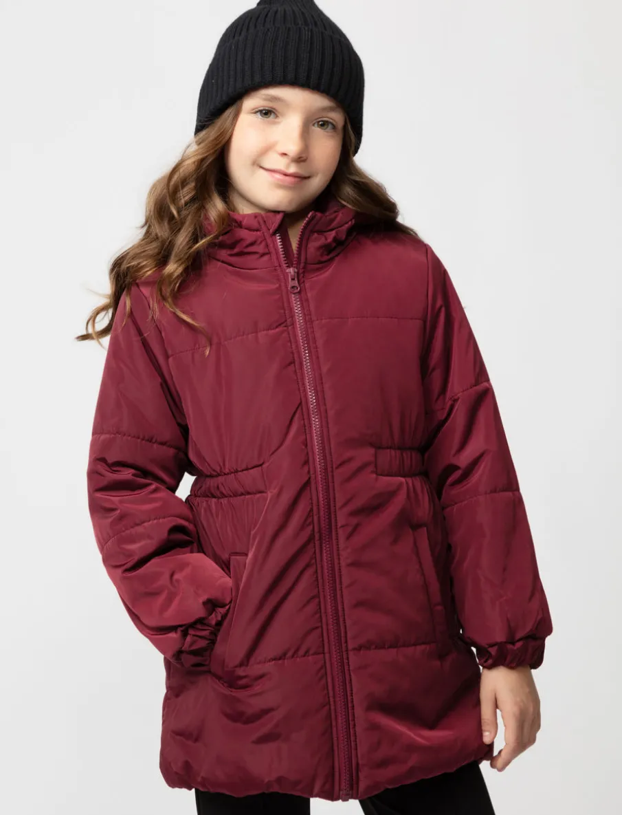 Solid Quilted Winter Jacket