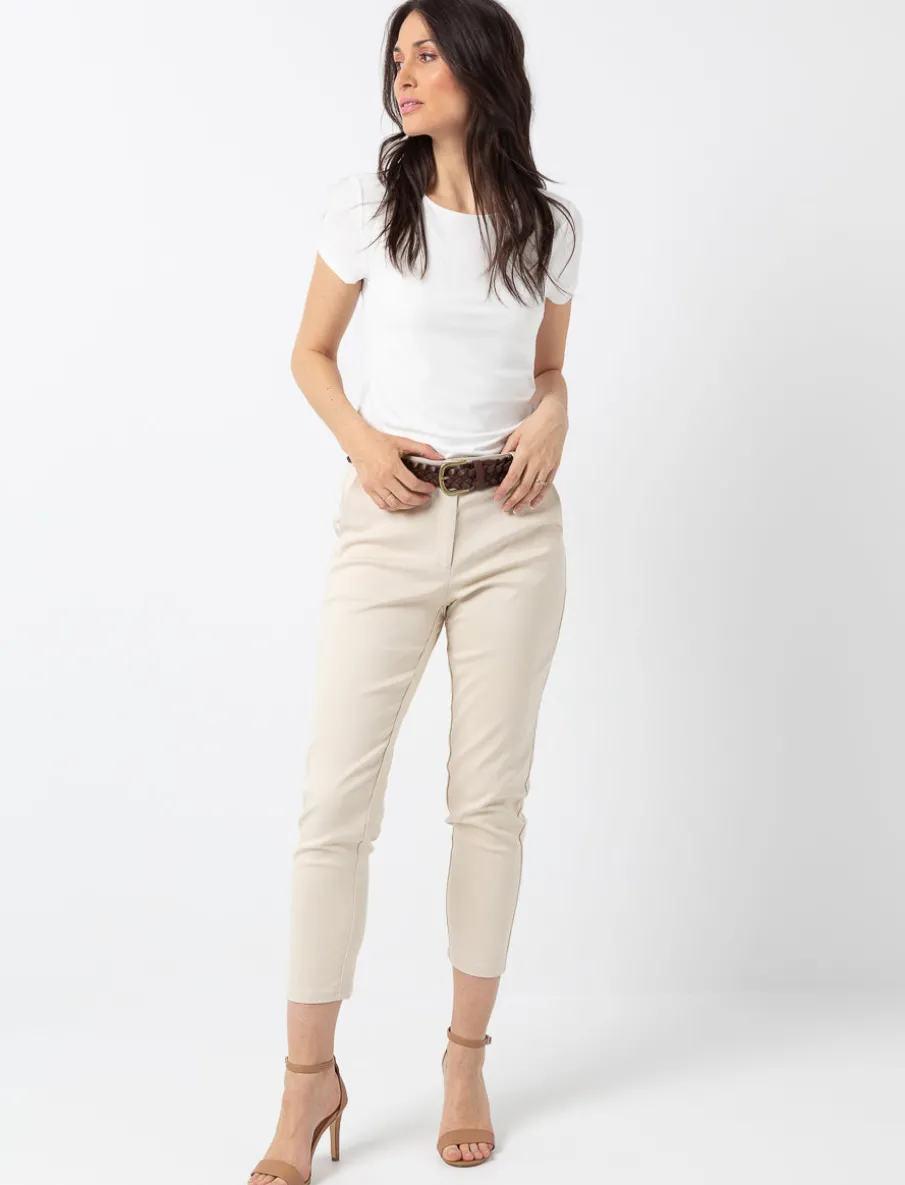 Solid Regular Waist Pants