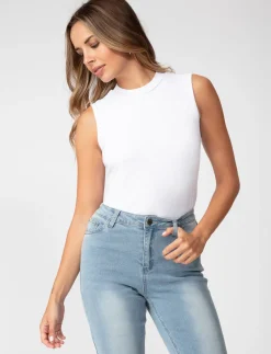 Solid Ribbed Tank Top