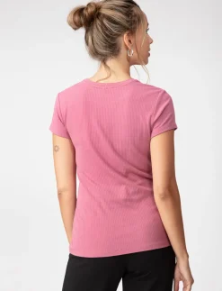 Solid Ribbed T-shirt