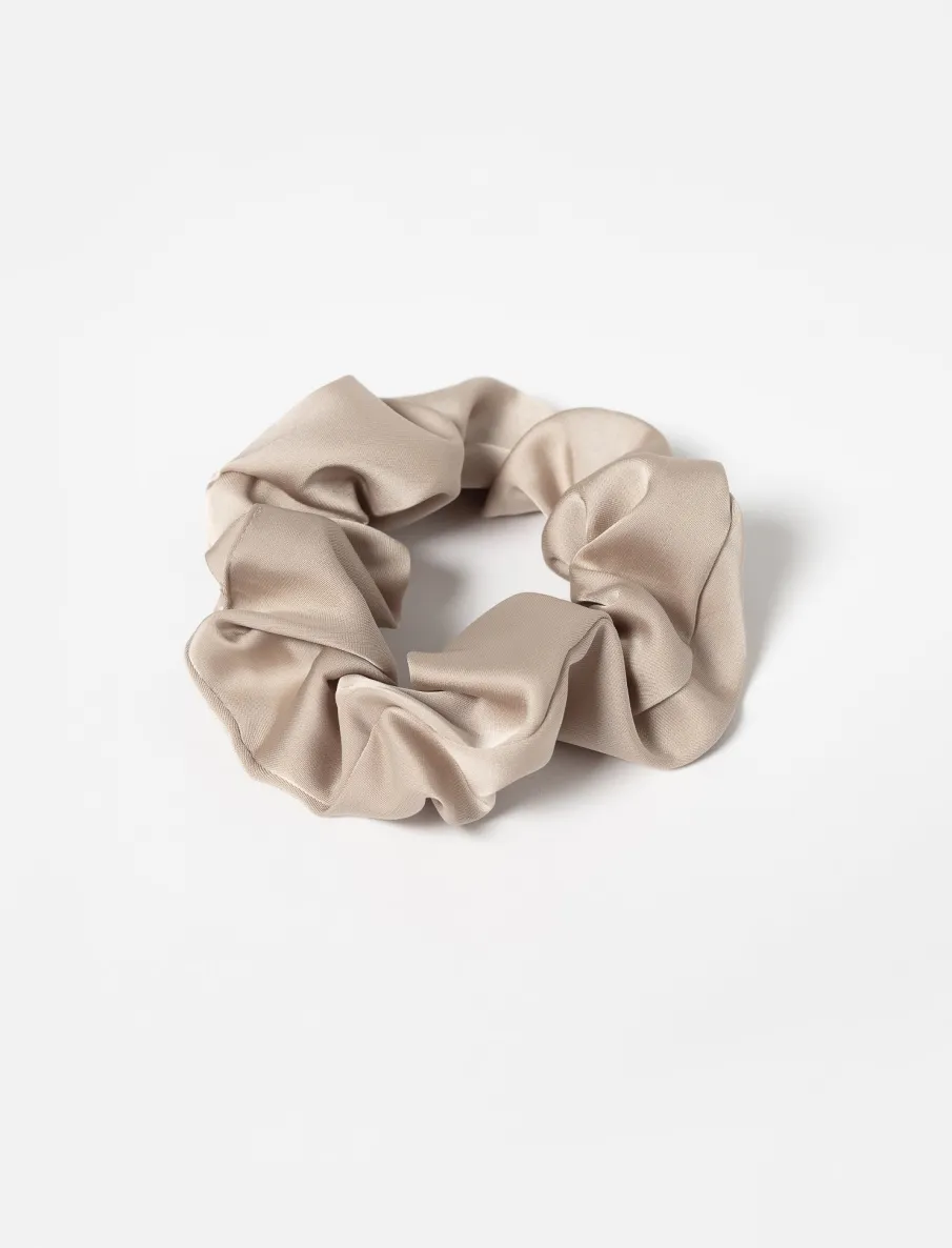 Solid Satin Scrunchie