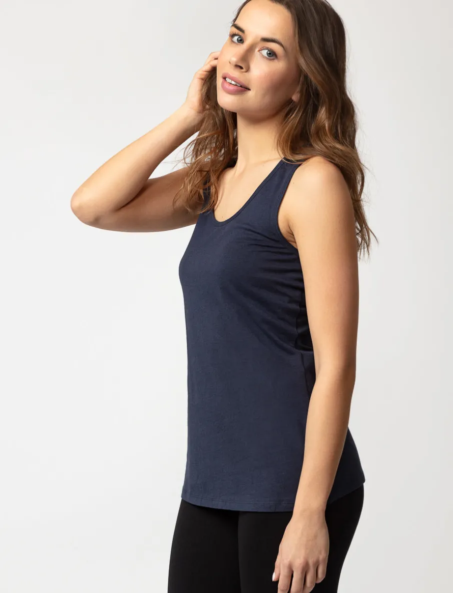 Solid Scoop-neck Tank