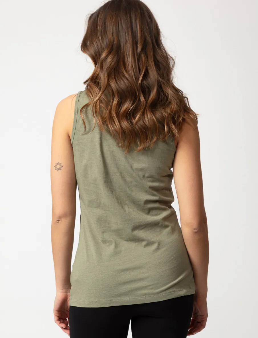 Solid Scoop-neck Tank