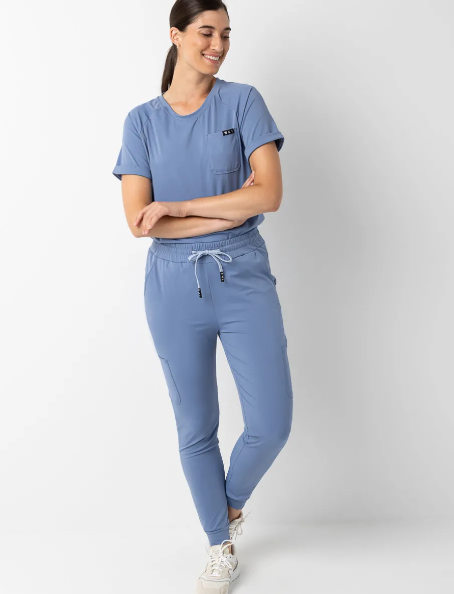 Solid Scrub Pants