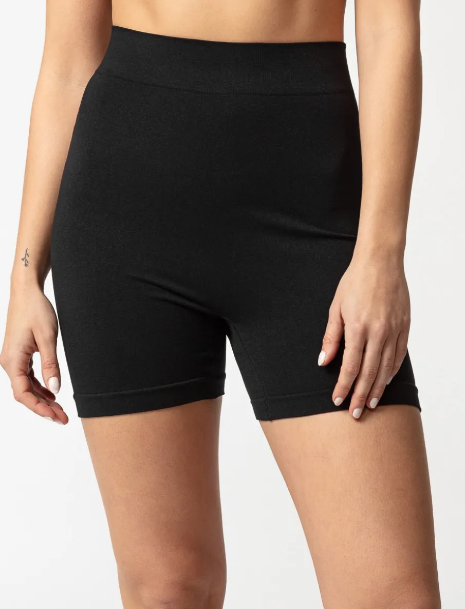 Solid Seamless Biker Shorts