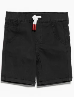 Solid Shorts with Elastic Waistband