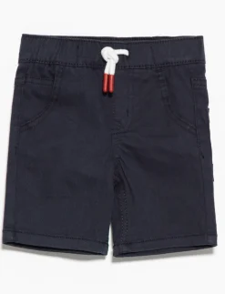 Solid Shorts with Elastic Waistband