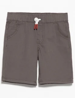 Solid Shorts with Elastic Waistband