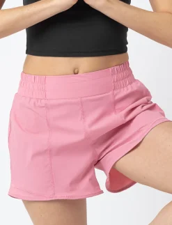 Solid Shorts with Elastic Waistband