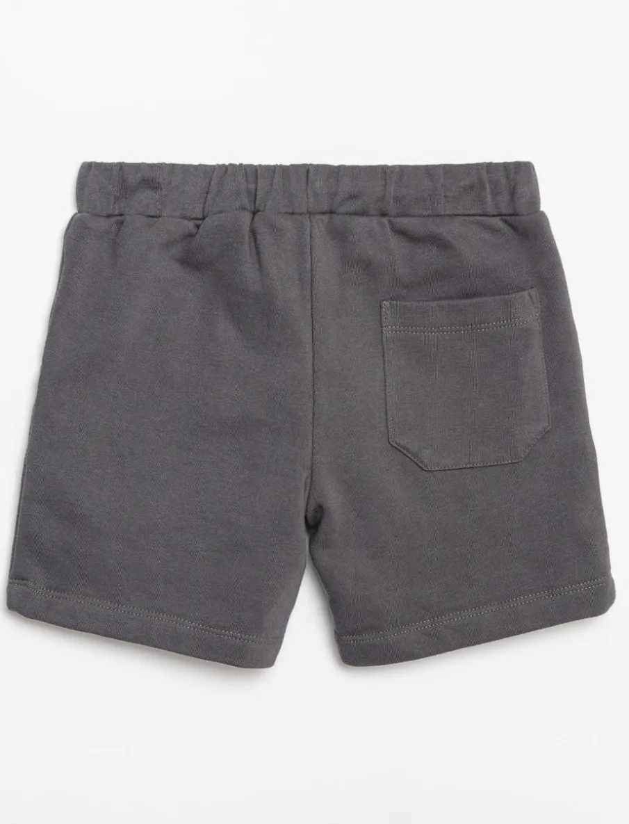 Solid Shorts with Elastic Waistband
