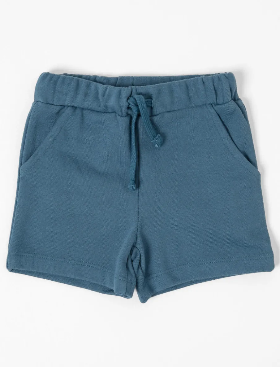 Solid Shorts with Elastic Waistband