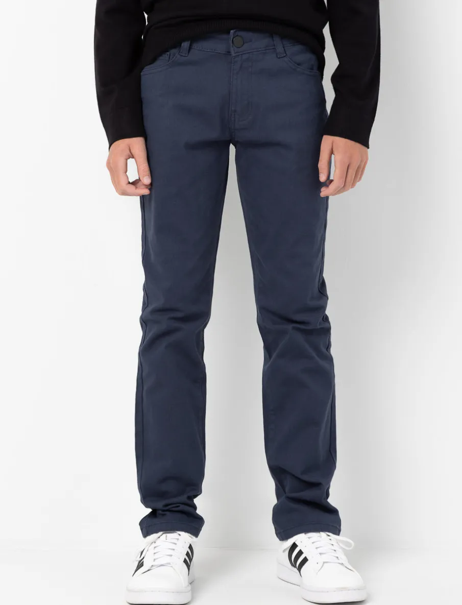 Solid Slim Pants