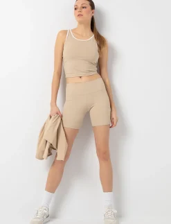 Solid Sports Biker Shorts