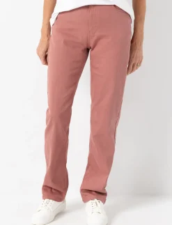 Solid Straight-leg Pants