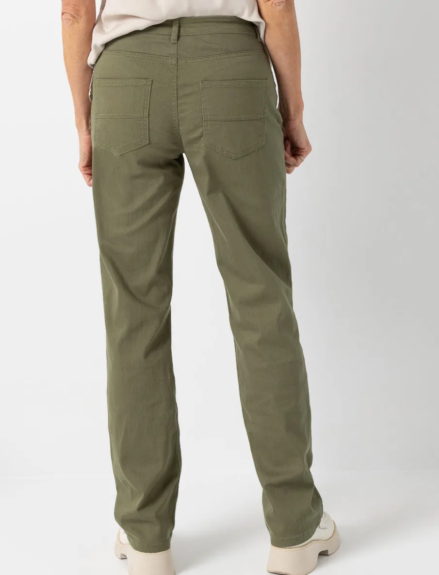 Solid Straight-leg Pants