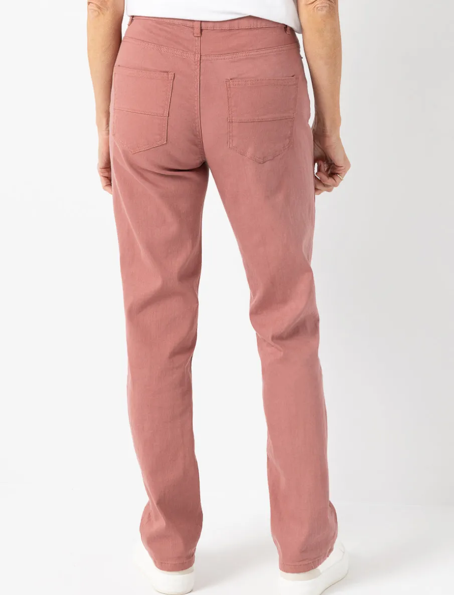 Solid Straight-leg Pants