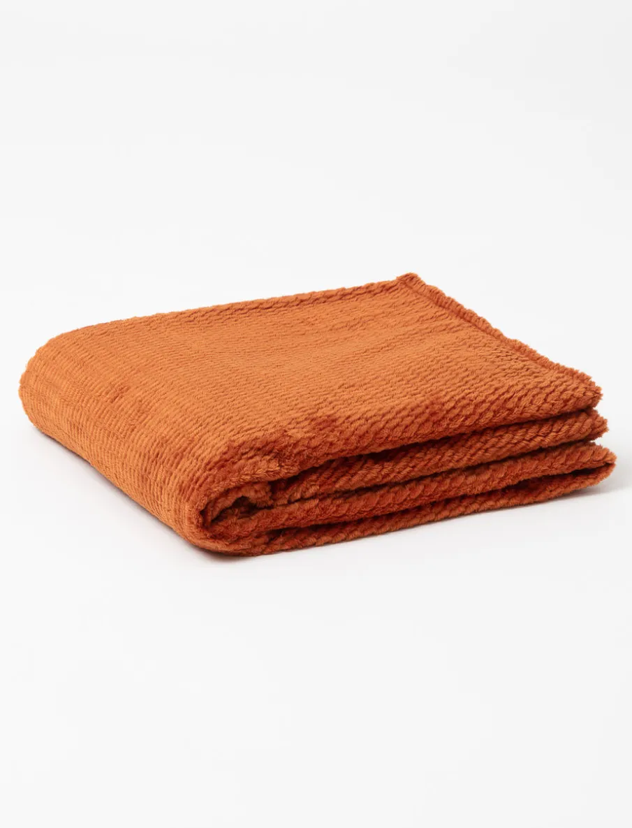 Solid Textured Throw