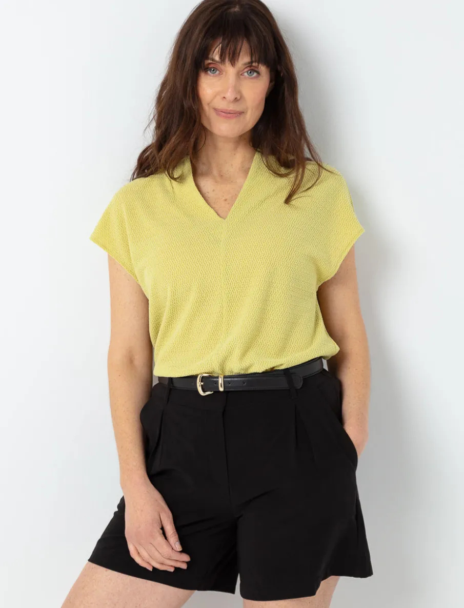 Solid Textured T-shirt