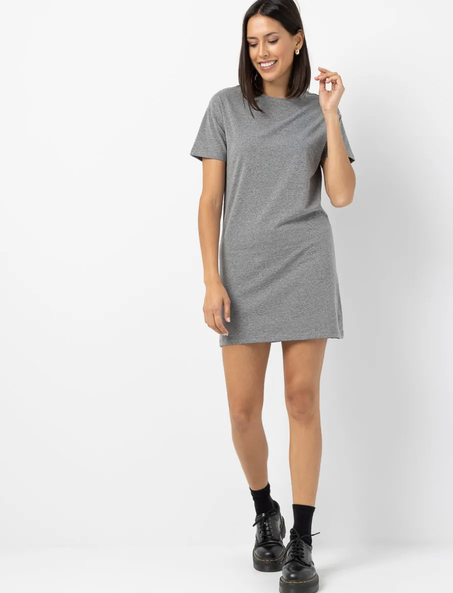 Solid T-shirt Dress