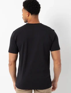 Solid T-shirt with Graphic Pocket