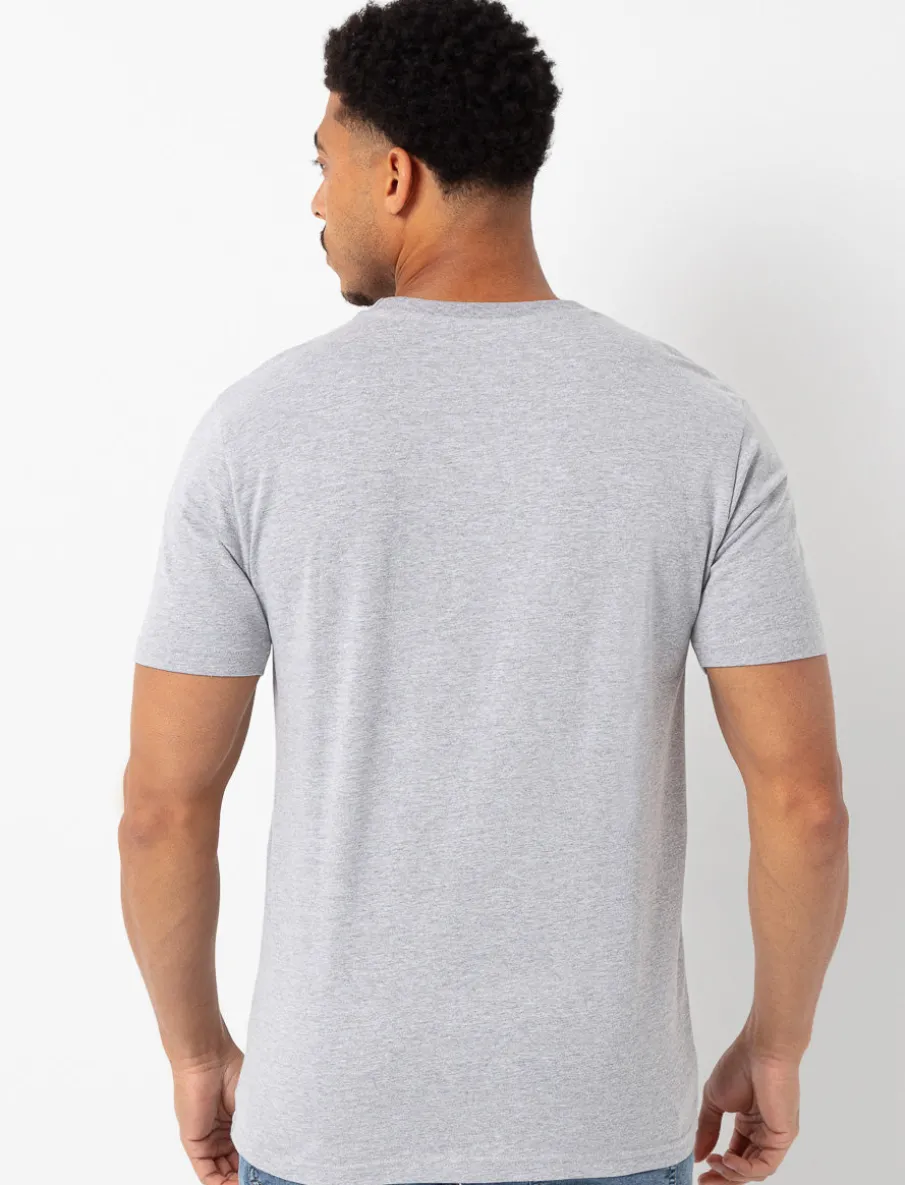 Solid T-shirt with Graphic Pocket