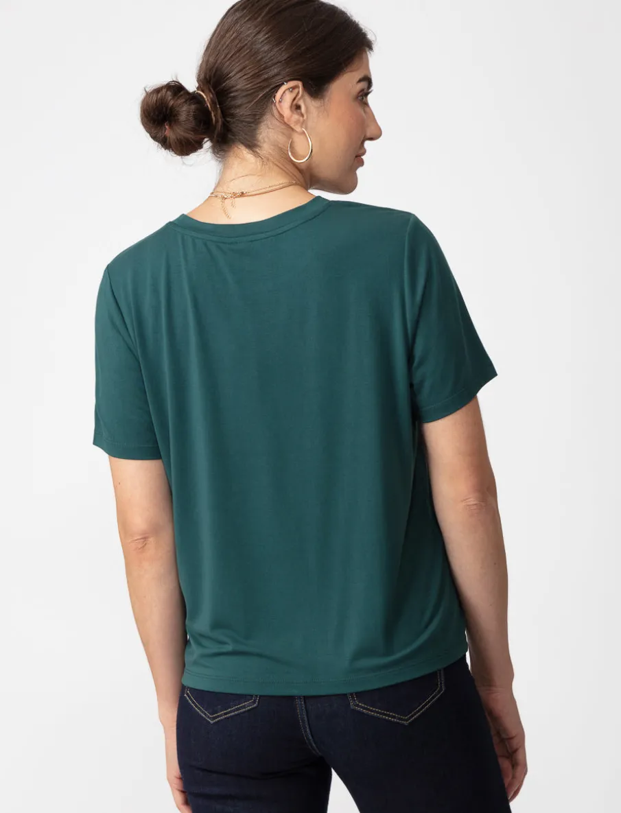 Solid T-shirt with Patch Pocket