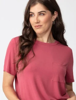 Solid T-shirt with Patch Pocket