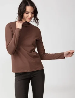 Solid Turtleneck T-shirt
