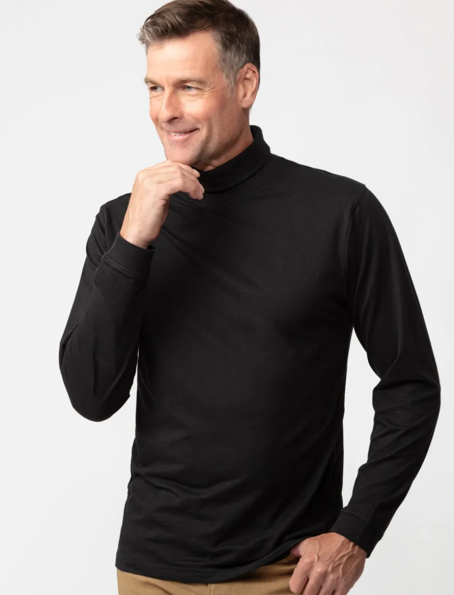 Solid Turtleneck T-shirt