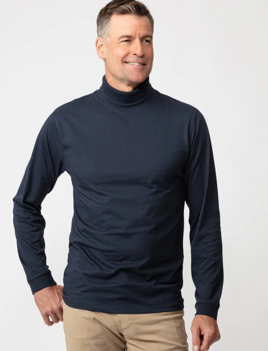 Solid Turtleneck T-shirt