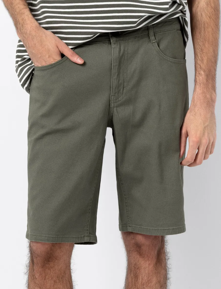 Solid Twill Shorts
