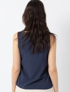 Solid V-neck Tank Top