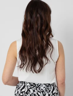 Solid V-neck Tank Top