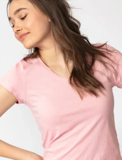 Solid V-neck T-Shirt