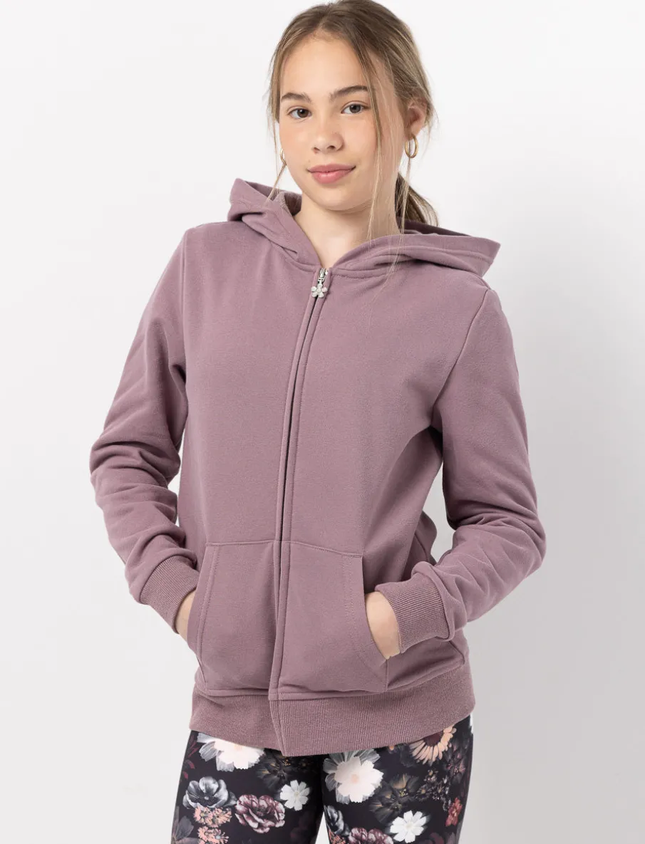 Solid Zip-up Hoodie