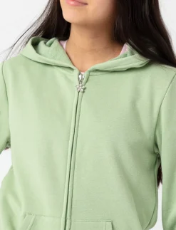 Solid Zip-up Hoodie