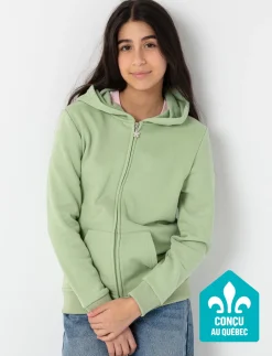 Solid Zip-up Hoodie