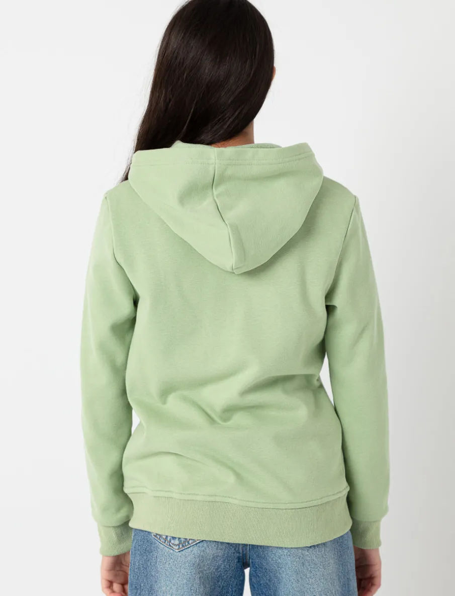 Solid Zip-up Hoodie