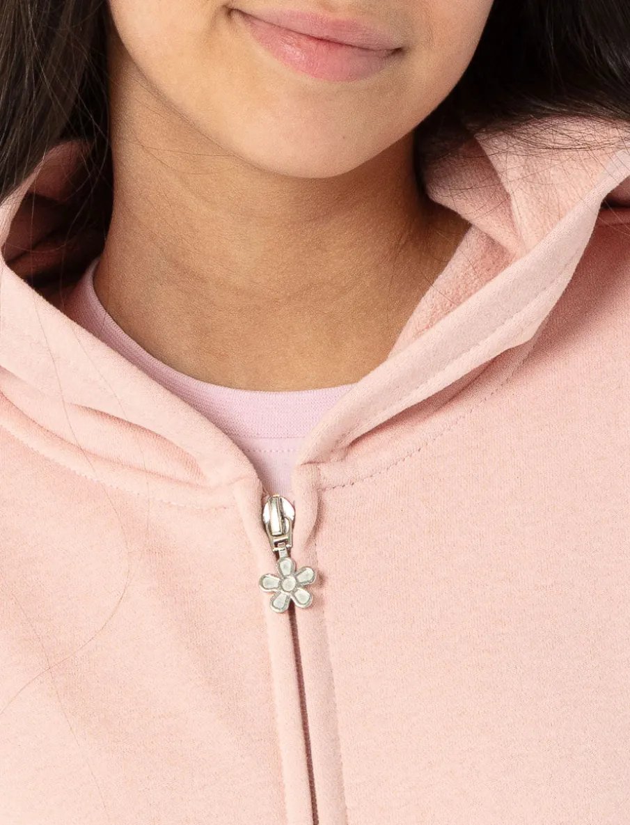 Solid Zip-up Hoodie