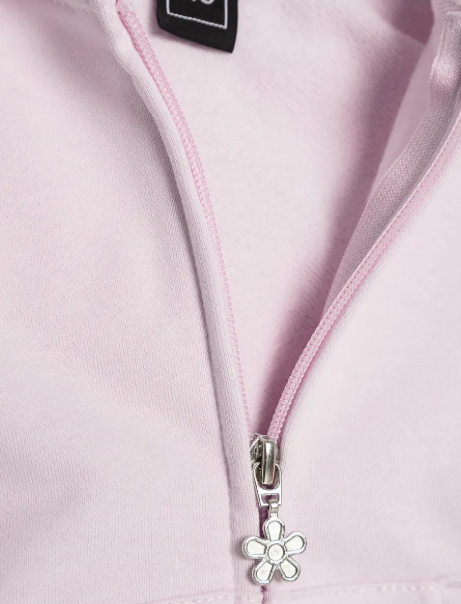 Solid Zip-up Hoodie