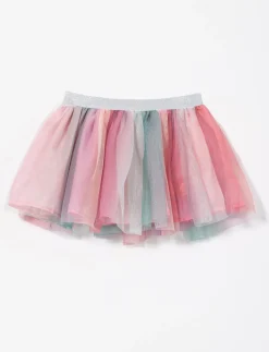 Sparkling Tulle Skirt with Built-in Shorts - Little Girl