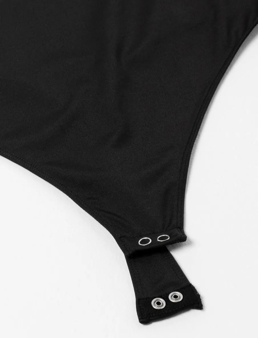 Square-neck Bodysuit with Wide Straps