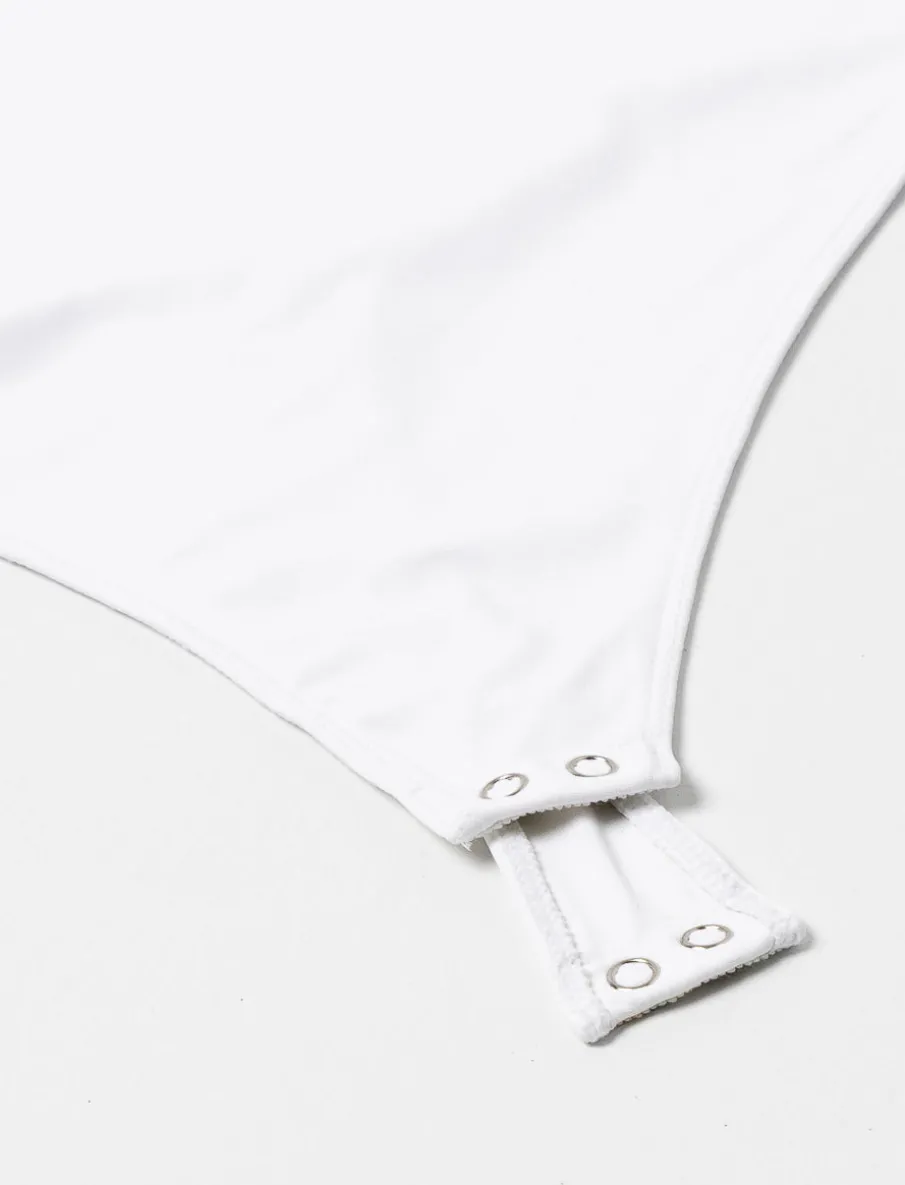 Square-neck Bodysuit with Wide Straps