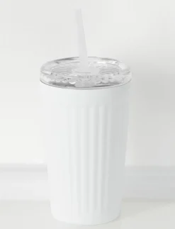 Stainless Steel Textured Travel Cup