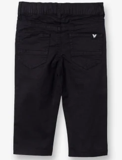 Straight Pants with Elastic Waist