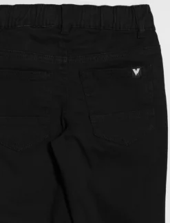 Straight Pants with Elastic Waist