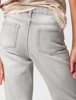 Straight Split-hem Jeans