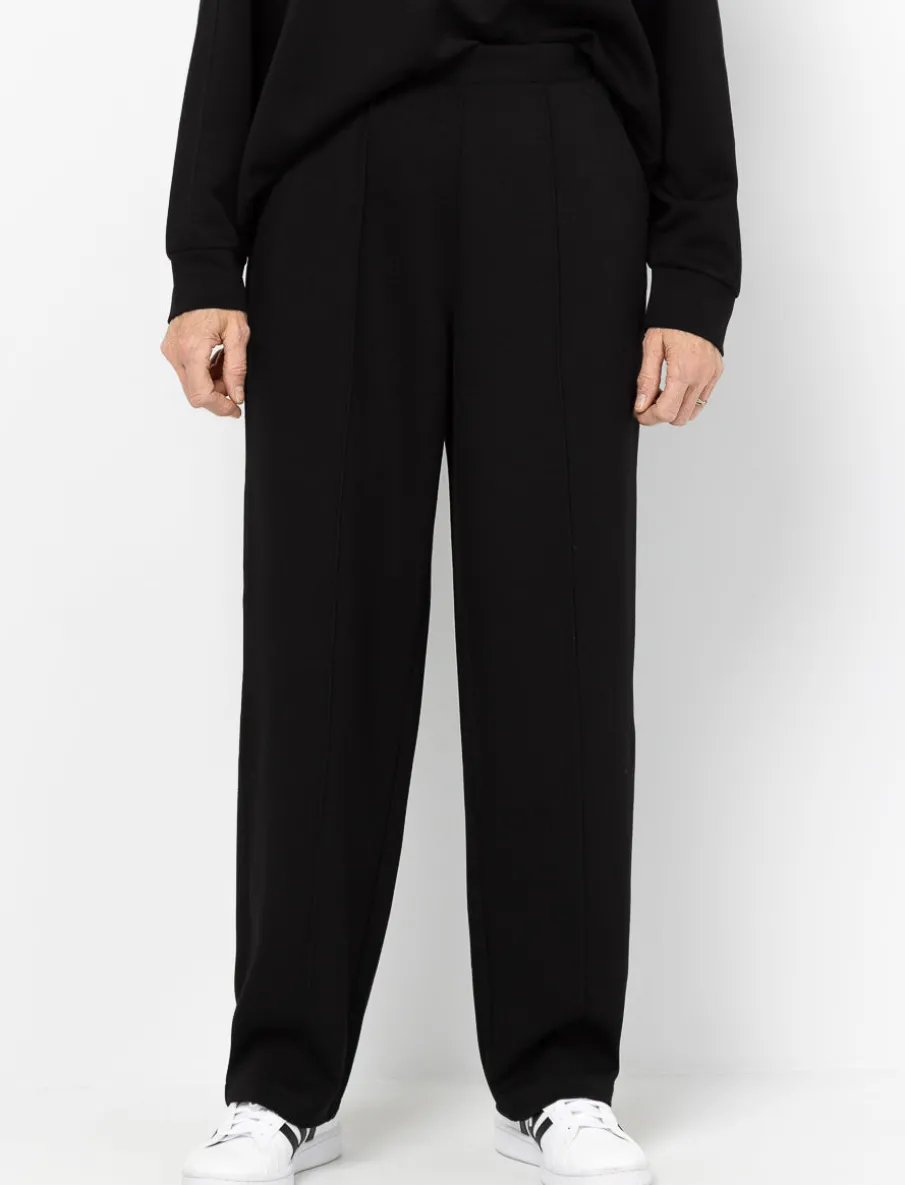 Straight-leg Elastic-waist Pants