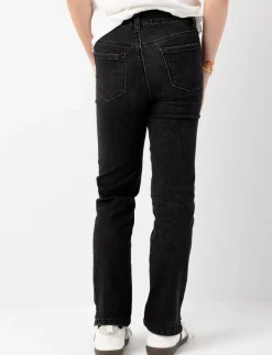 Straight-Leg Jeans with Rhinestones