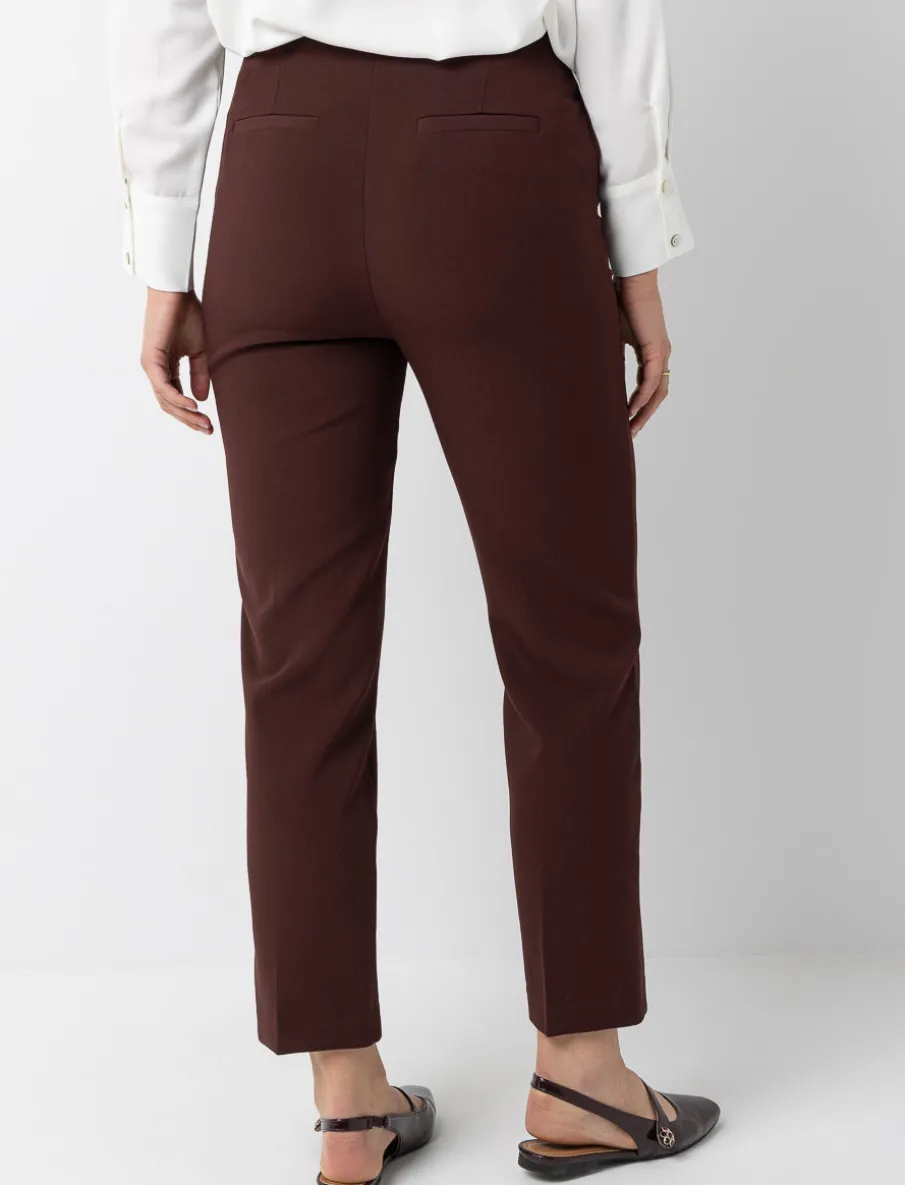 Straight-Leg Pants with Belt Detail